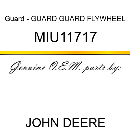 Guard - GUARD, GUARD FLYWHEEL MIU11717