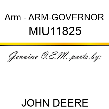 Arm - ARM-GOVERNOR MIU11825