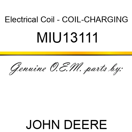 Electrical Coil - COIL-CHARGING MIU13111