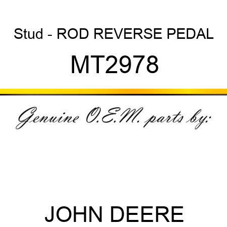 Stud - ROD, REVERSE PEDAL MT2978