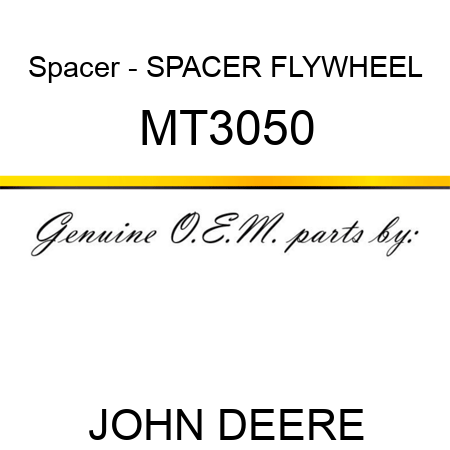 Spacer - SPACER, FLYWHEEL MT3050
