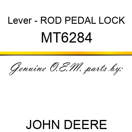 Lever - ROD, PEDAL LOCK MT6284