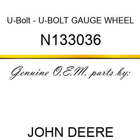 U-Bolt - U-BOLT GAUGE WHEEL N133036