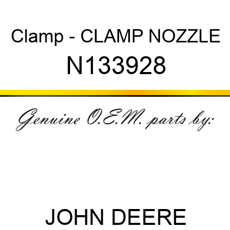 Clamp - CLAMP NOZZLE N133928