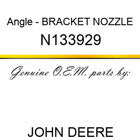 Angle - BRACKET NOZZLE N133929