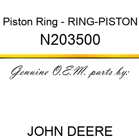 Piston Ring - RING-PISTON N203500