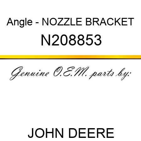 Angle - NOZZLE BRACKET N208853