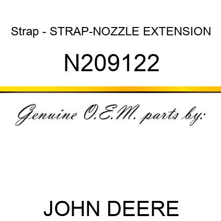 Strap - STRAP-NOZZLE EXTENSION N209122