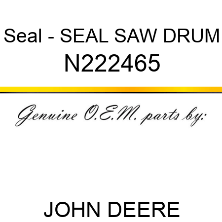 Seal - SEAL, SAW DRUM N222465