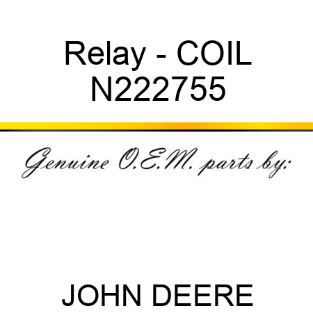 Relay - COIL N222755