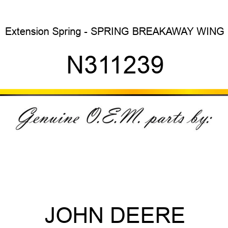 Extension Spring - SPRING, BREAKAWAY WING N311239