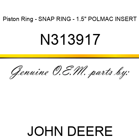 Piston Ring - SNAP RING - 1.5