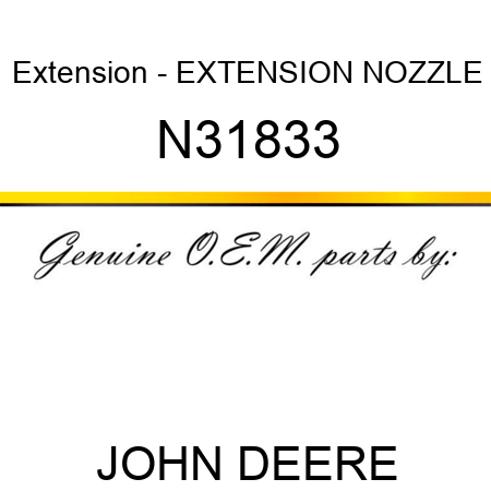 Extension - EXTENSION NOZZLE N31833