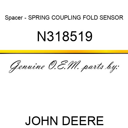 Spacer - SPRING, COUPLING, FOLD SENSOR N318519