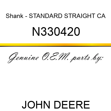 Shank - STANDARD, STRAIGHT CA N330420
