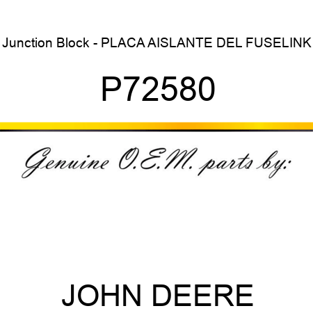 Junction Block - PLACA AISLANTE DEL FUSELINK P72580