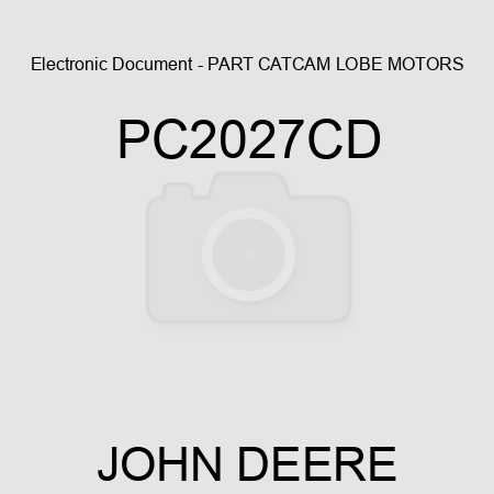 Electronic Document - PART CAT,CAM LOBE MOTORS PC2027CD