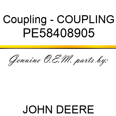 Coupling - COUPLING PE58408905