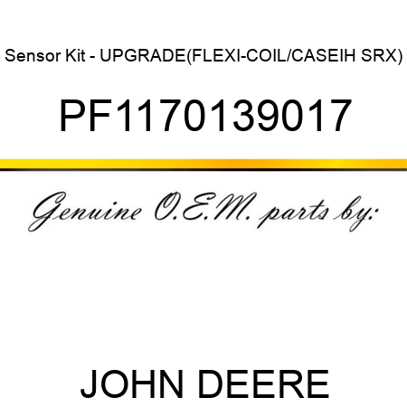 Sensor Kit - UPGRADE(FLEXI-COIL/CASEIH SRX) PF1170139017