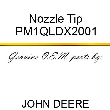 Nozzle Tip PM1QLDX2001