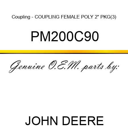 Coupling - COUPLING FEMALE POLY 2