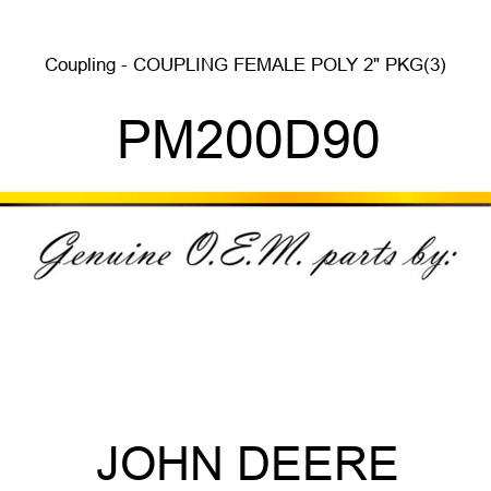 Coupling - COUPLING FEMALE POLY 2