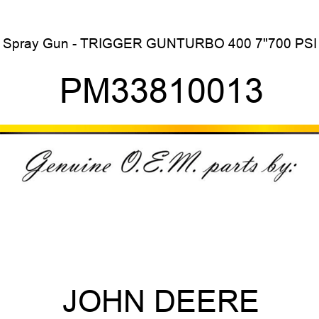 Spray Gun - TRIGGER GUN,TURBO 400, 7