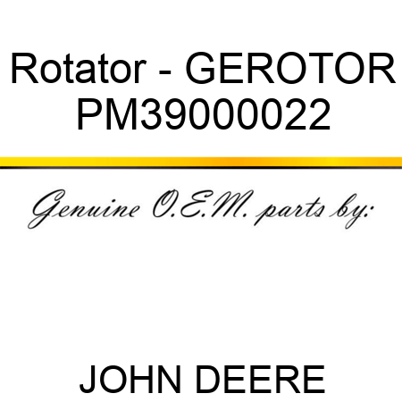 Rotator - GEROTOR PM39000022