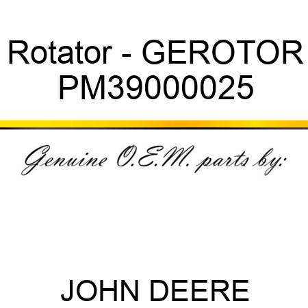 Rotator - GEROTOR PM39000025