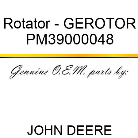 Rotator - GEROTOR PM39000048