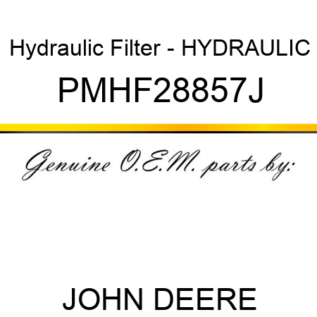 Hydraulic Filter - HYDRAULIC PMHF28857J