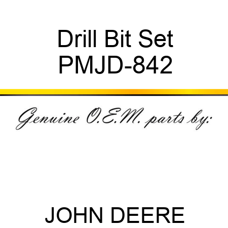 Drill Bit Set PMJD-842