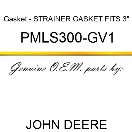 Gasket - STRAINER GASKET FITS 3