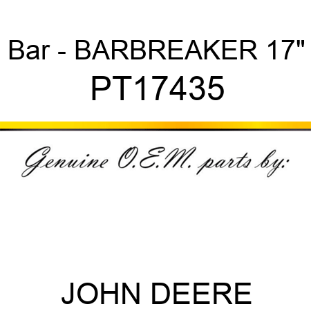 Bar - BAR,BREAKER 17