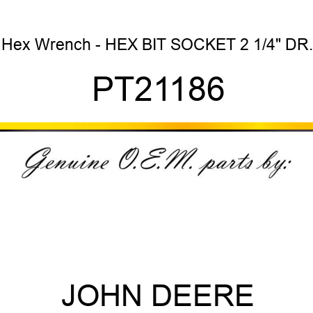 Hex Wrench - HEX BIT SOCKET, 2, 1/4