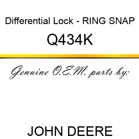 Differential Lock - RING SNAP Q434K