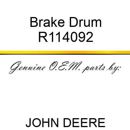 Brake Drum R114092