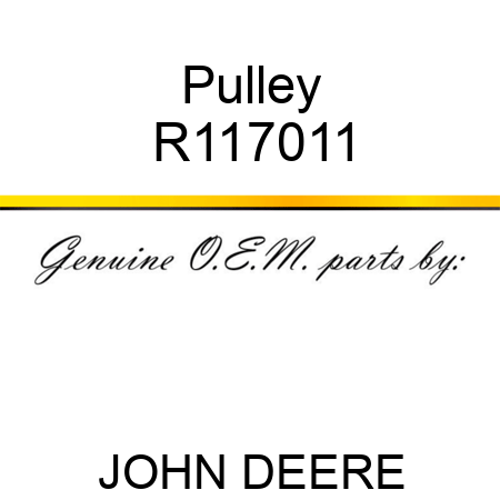 Pulley R117011