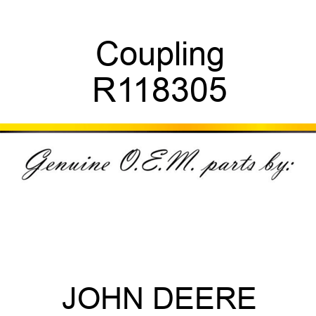 Coupling R118305