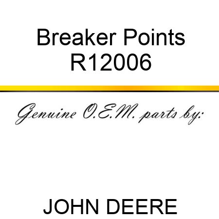 Breaker Points R12006