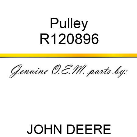 Pulley R120896