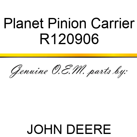 Planet Pinion Carrier R120906