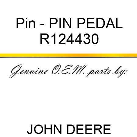 Pin - PIN, PEDAL R124430