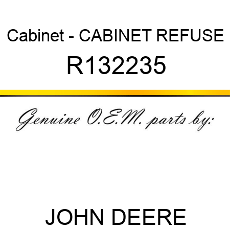 Cabinet - CABINET, REFUSE R132235