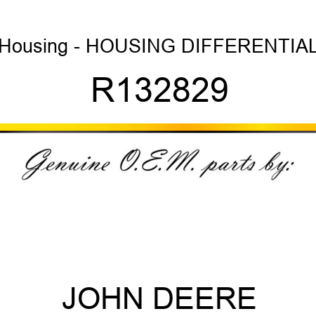 Housing - HOUSING, DIFFERENTIAL R132829
