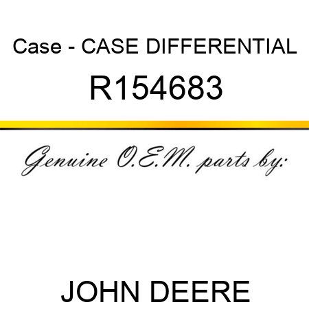 Case - CASE, DIFFERENTIAL R154683