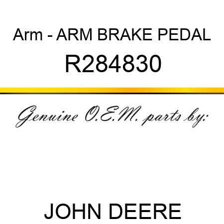 Arm - ARM, BRAKE PEDAL R284830