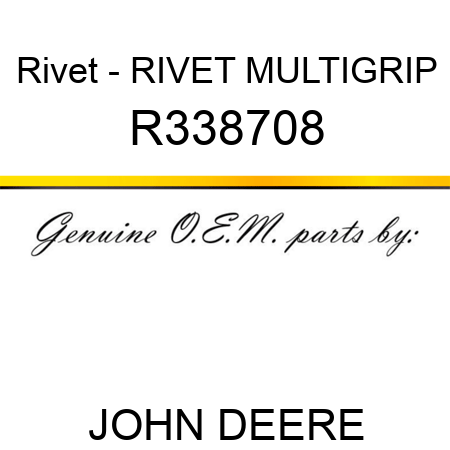 Rivet - RIVET, MULTIGRIP R338708
