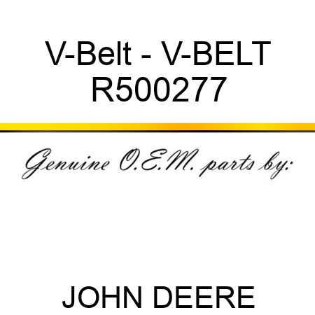 V-Belt - V-BELT R500277