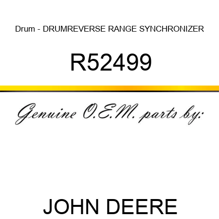 Drum - DRUM,REVERSE RANGE SYNCHRONIZER R52499